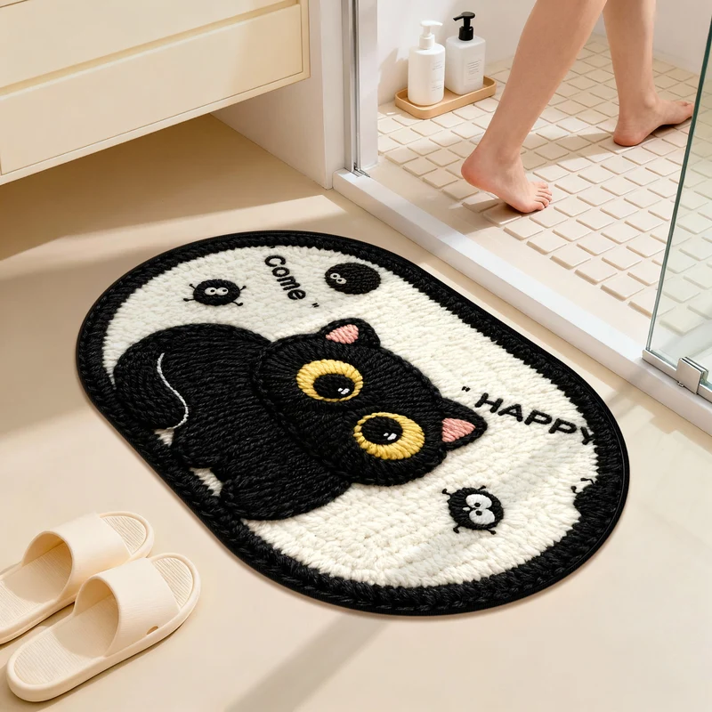 Niedliche Panda-Themen Badezimmermatte
