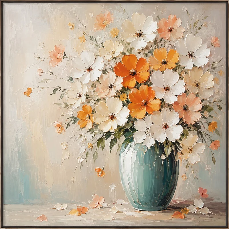 Florale Kunst Leinwanddruck für Zuhause