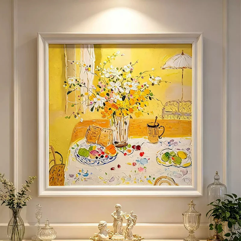 Farbenfrohe Abstrakte Leinwandkunst