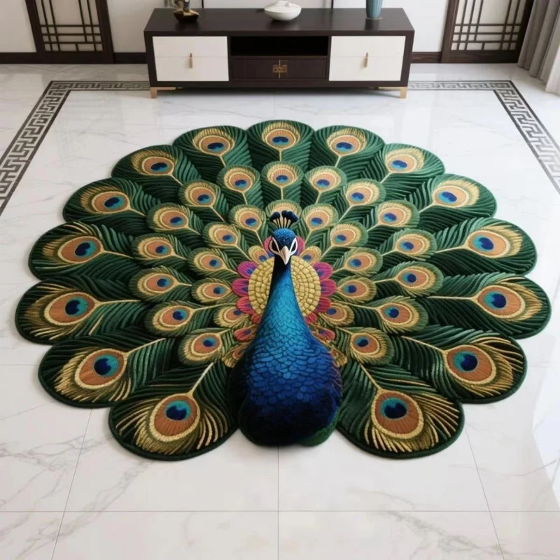 Pfau-Themen Künstlerisches Area Rug