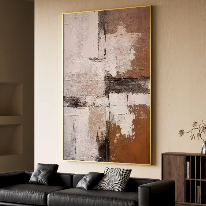 Abstract Texturiertes Wandkunstwerk für das Zuhause