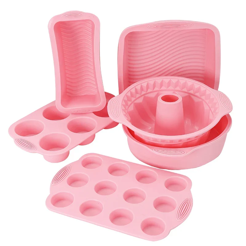 Antihaft-Silikon-Backwerkzeuge Kuchen-Muffin-Brot-Backformen Zubehör | Skanto