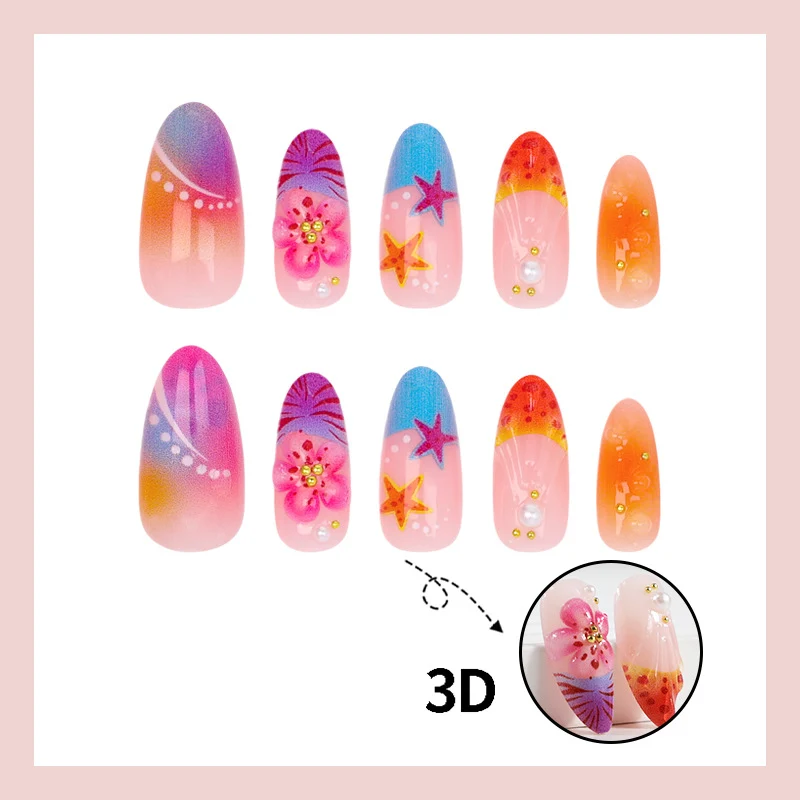 Elegante Kunstnägel mit floralen Motiven Brehn