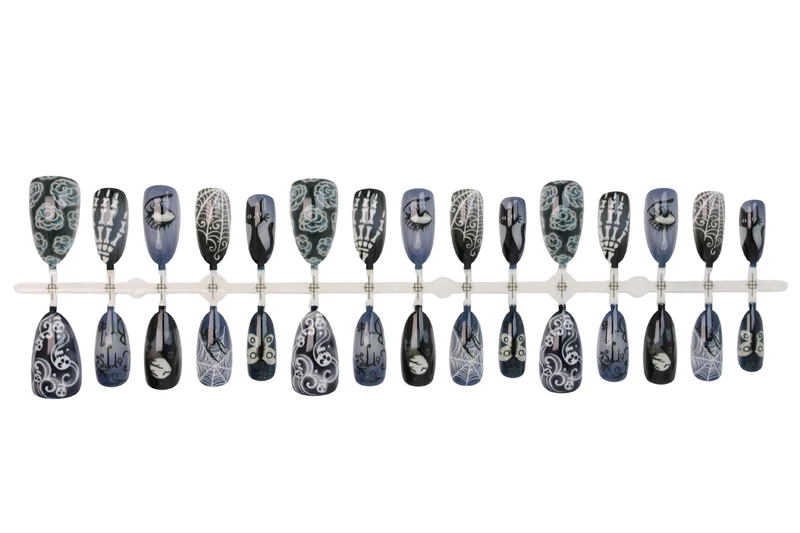Halloween Kunstnagelset mit einzigartigen gruseligen Designs Brehn