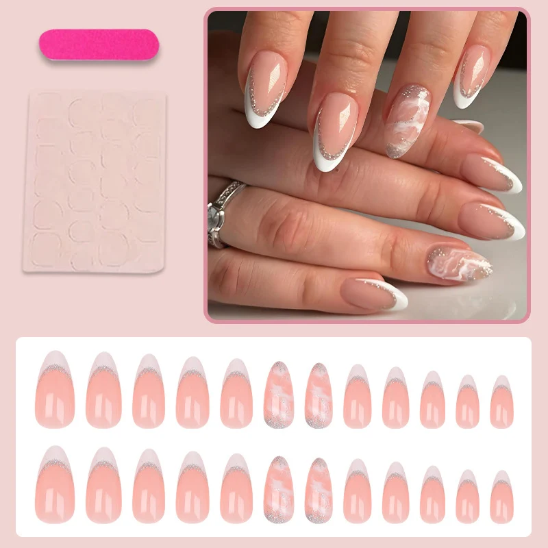 Kunstnägel mit elegantem Glitzer-Design Brehn