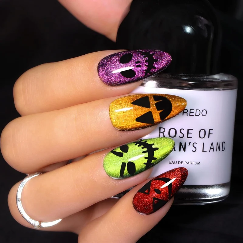 Kreatives Halloween Kunstnagelset Brehn