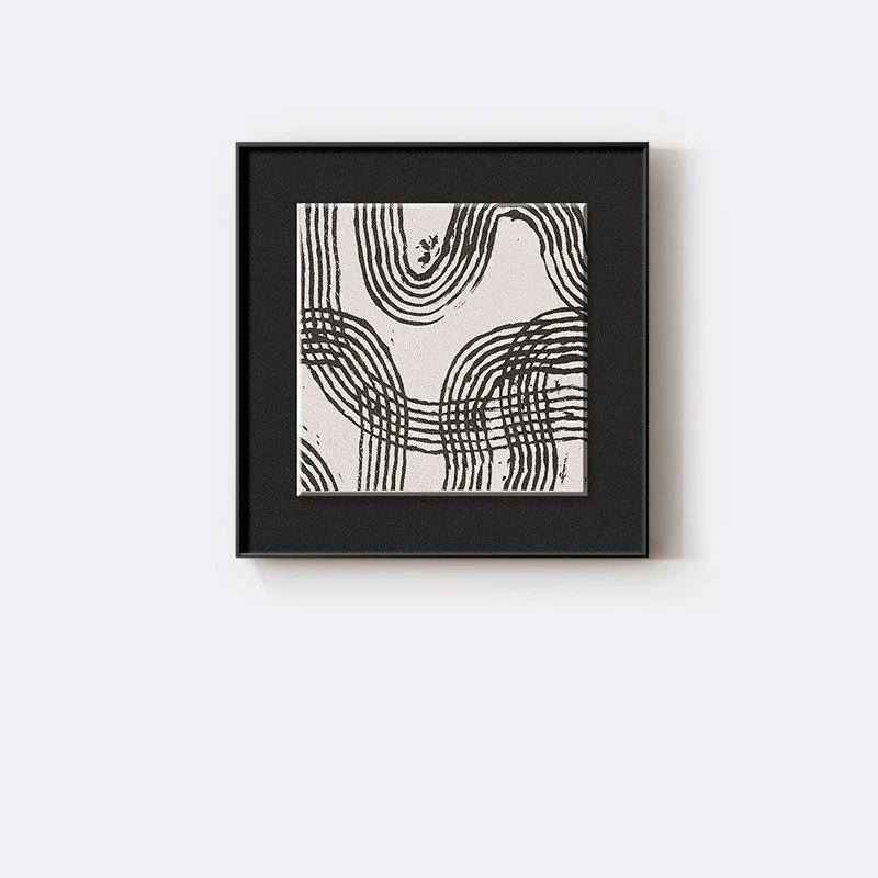 Abstrakte textile Wandkunst