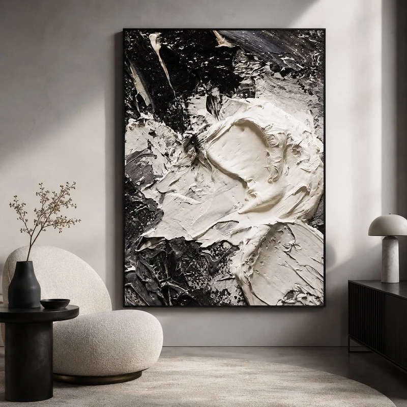 Abstraktes Küstenlandschaft Leinwand Kunstwerk