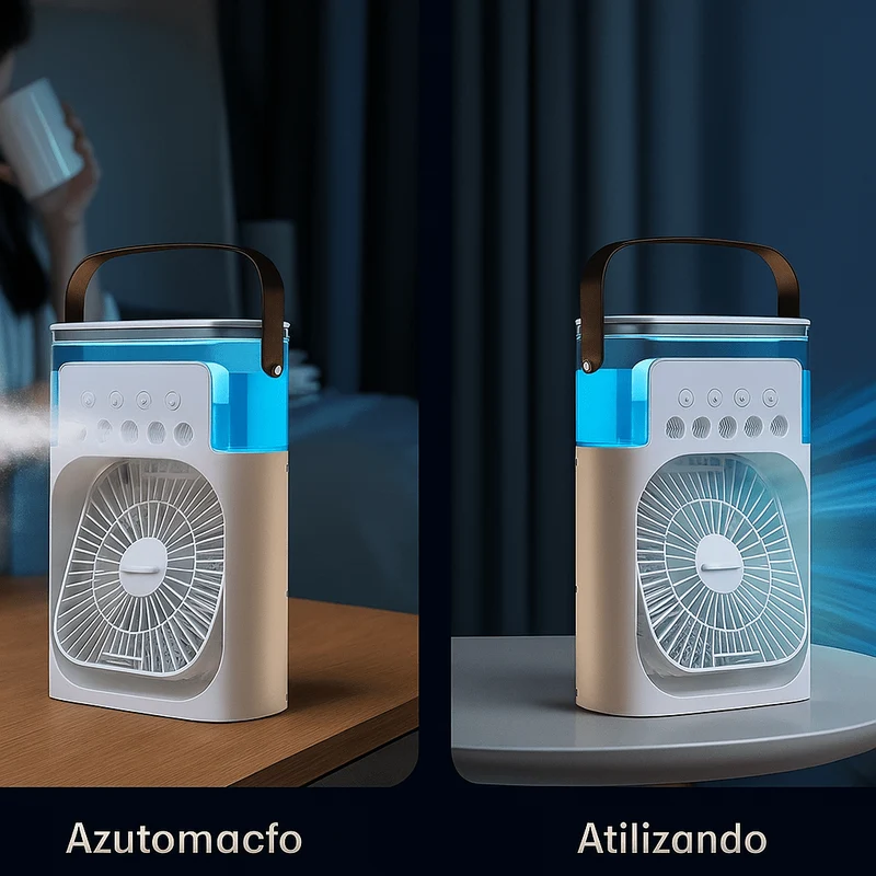 Tragbarer leiser 3-in-1 LED-Kühlventilator | Skanto