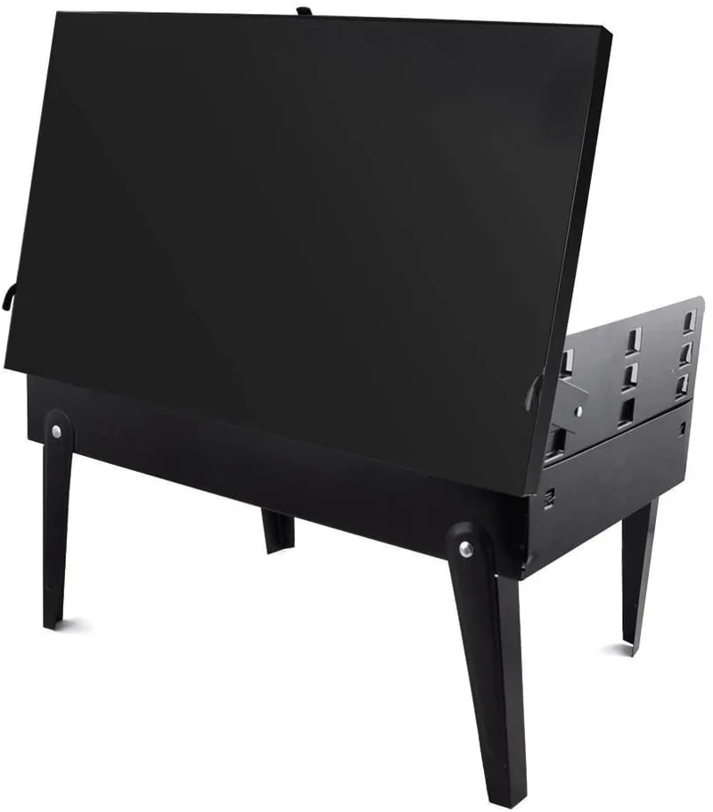 Skanto | Grillmate Fold – Faltbarer Stahl-Koffergrill für Garten, Camping & Outdoor-BBQ