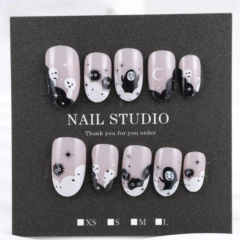 Kreatives Kunstnagelset mit Halloween-Motiven Brehn