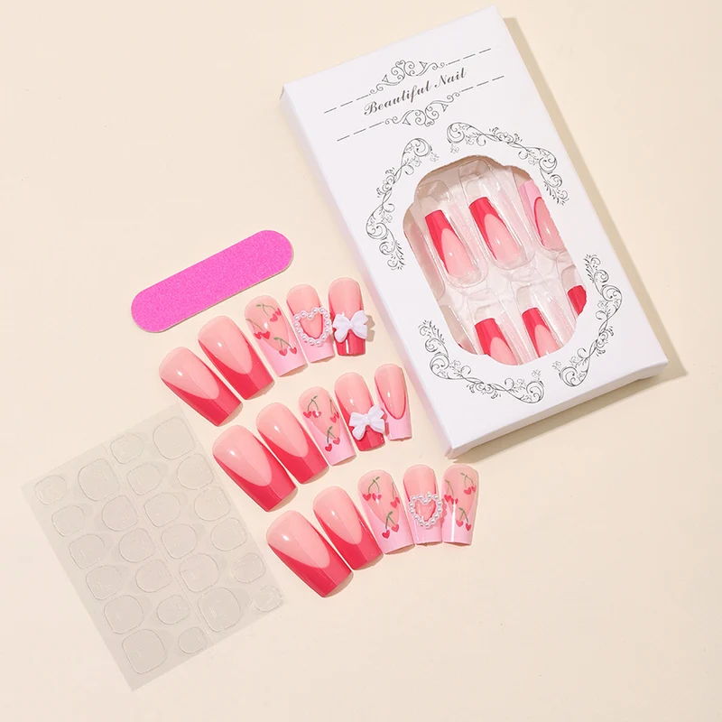 Falsche Nägel Set mit romantischen Designs Brehn