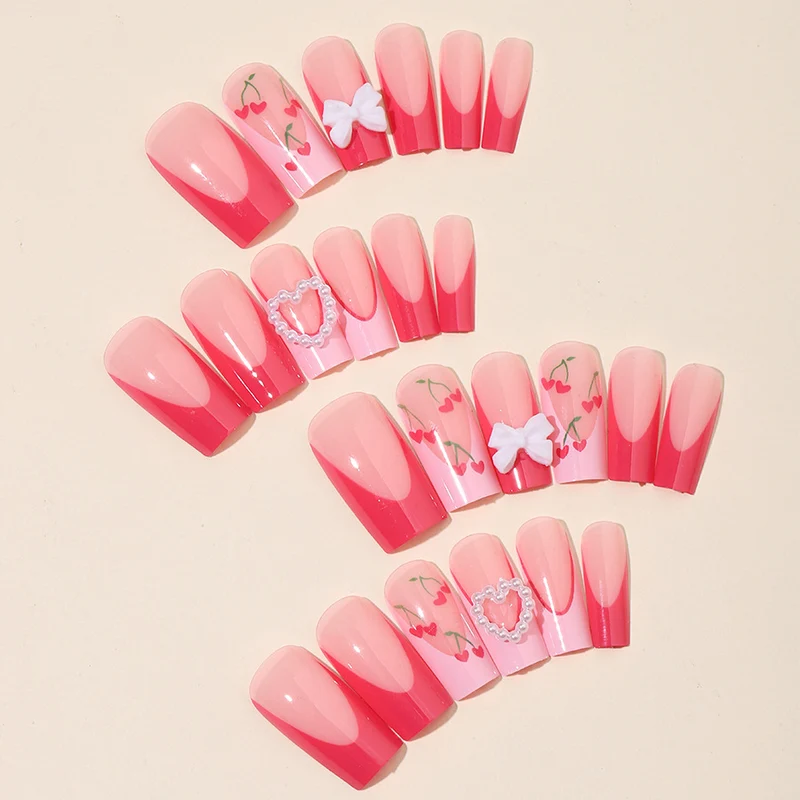 Falsche Nägel Set mit romantischen Designs Brehn