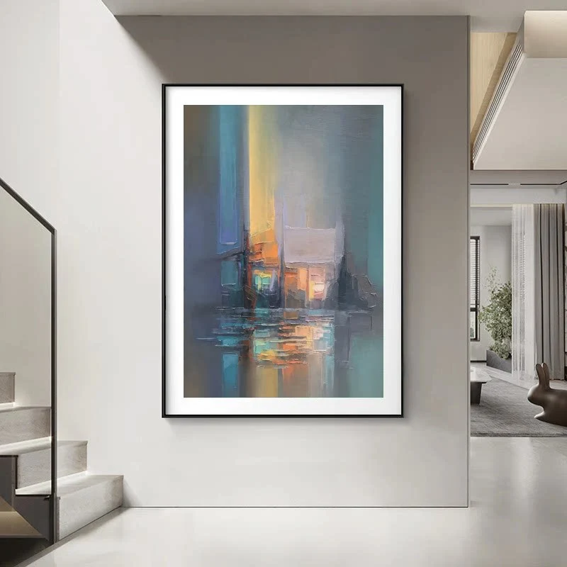 Abstrakte impressionistische Leinwand Wandkunst