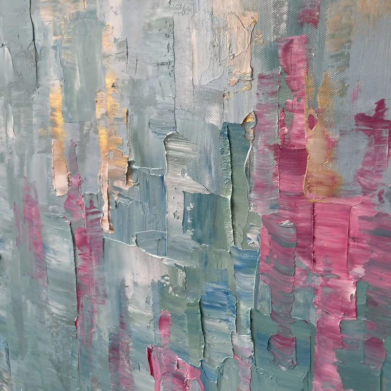 Abstrakte impressionistische Leinwandkunst