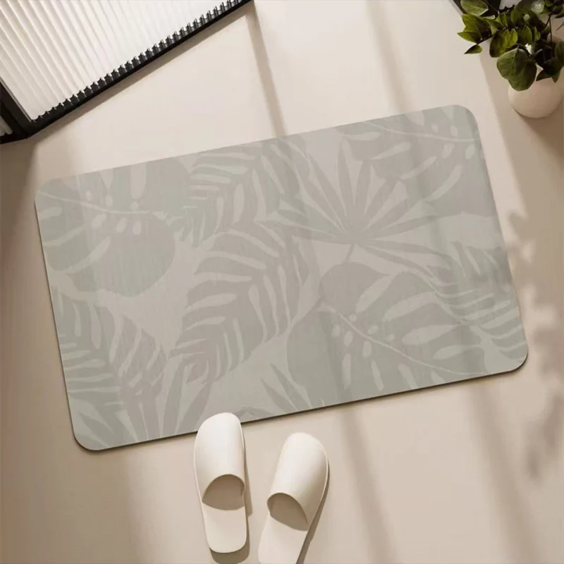 Dekorativer Blatt-Print Badezimmermatte für Zuhause