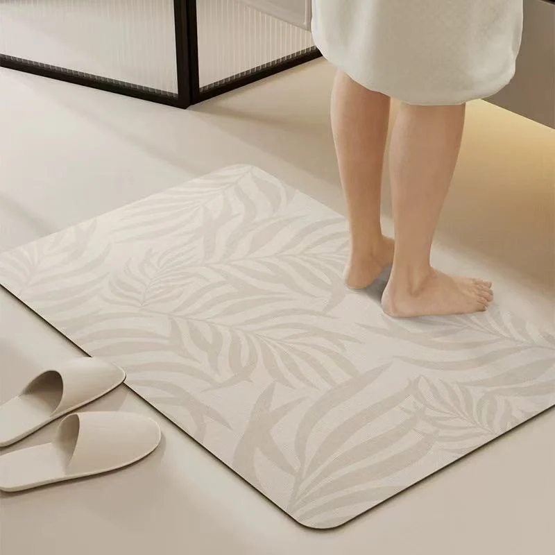 Dekorativer Blatt-Print Badezimmermatte für Zuhause