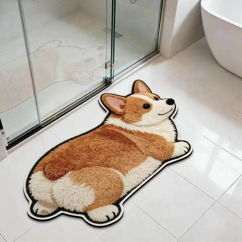 Corgi-förmige Badematte