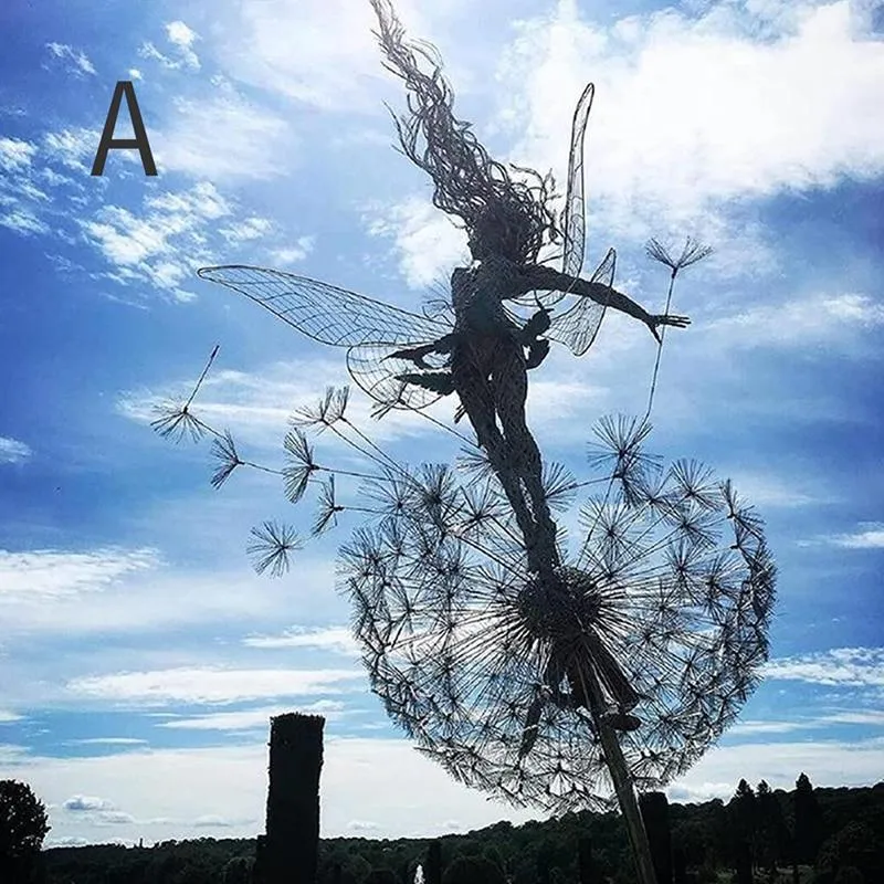 Skanto | Tanzende Feenstatue Stahl Garten