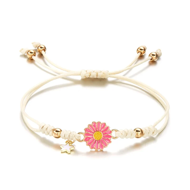 Skanto | Geflochtenes feminines Blumen-Stern-Armband