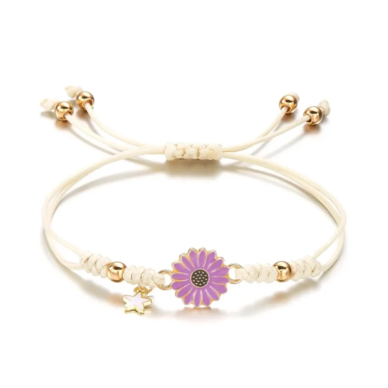 Skanto | Geflochtenes feminines Blumen-Stern-Armband