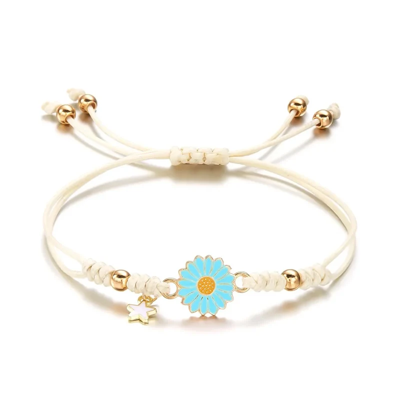Skanto | Geflochtenes feminines Blumen-Stern-Armband