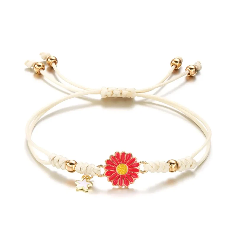 Skanto | Geflochtenes feminines Blumen-Stern-Armband