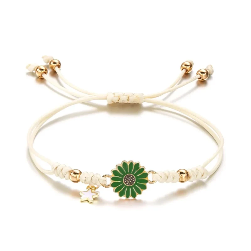 Skanto | Geflochtenes feminines Blumen-Stern-Armband