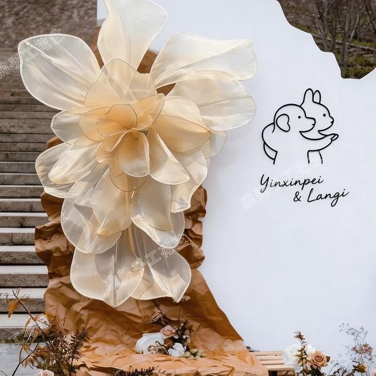 Lifelike Dekorative Florale Skulptur