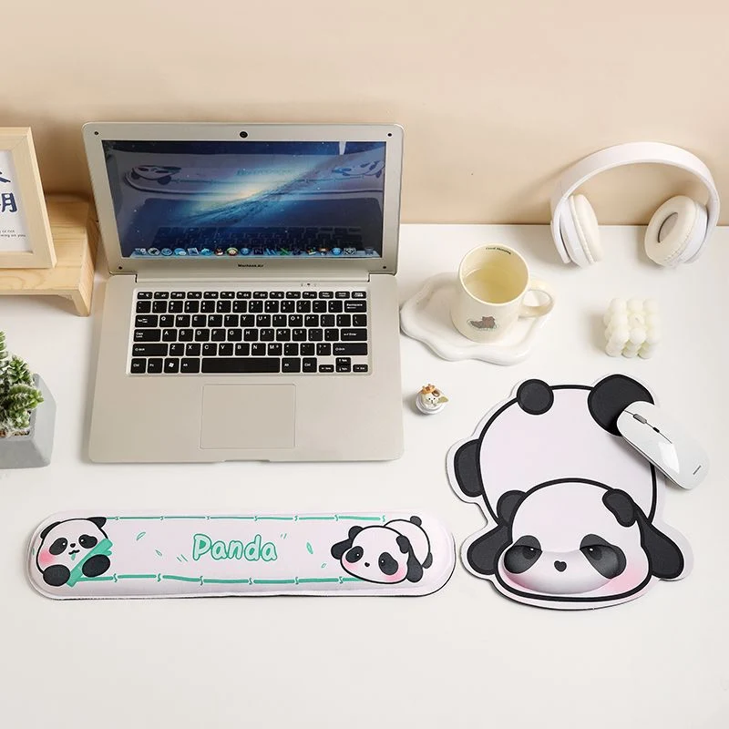 Süßes Panda-Themen Ergonomische Handgelenkstütze Mauspad