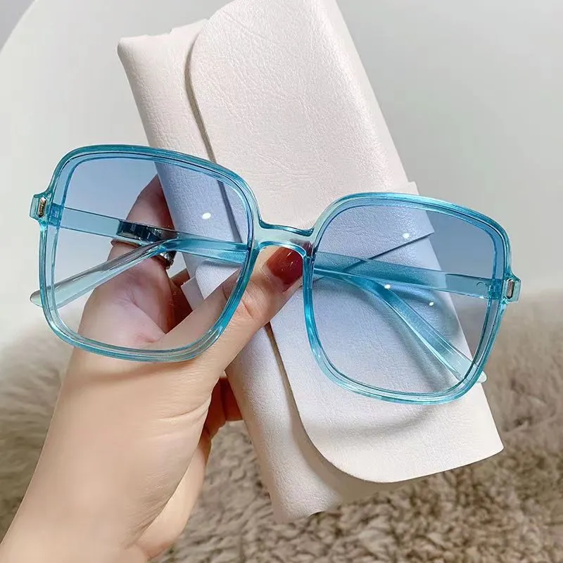 Damen quadratische Oversize-Sonnenbrille mit integriertem UV-Schutz Skanto