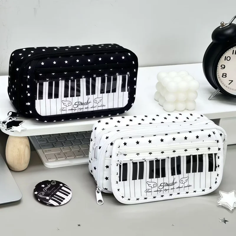 Musikalisches Keyboard-Themen Bleistift Organizer