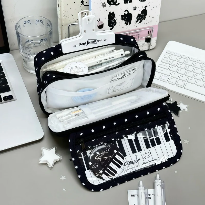 Musikalisches Keyboard-Themen Bleistift Organizer