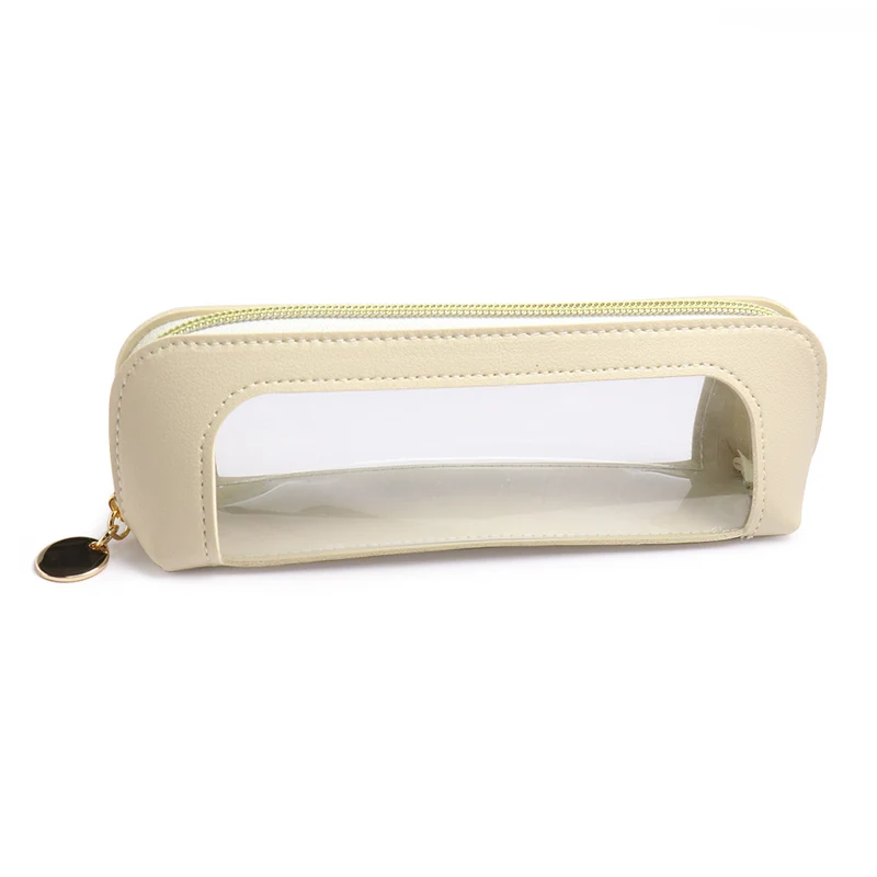 Transparente Tasche mit goldenen Akzenten