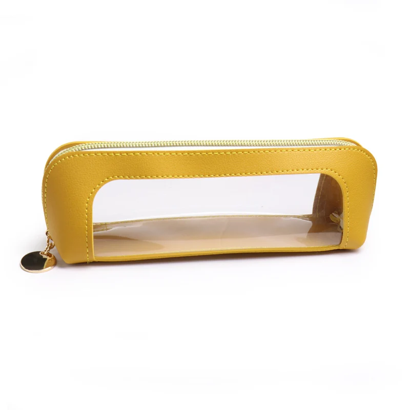 Transparente Tasche mit goldenen Akzenten
