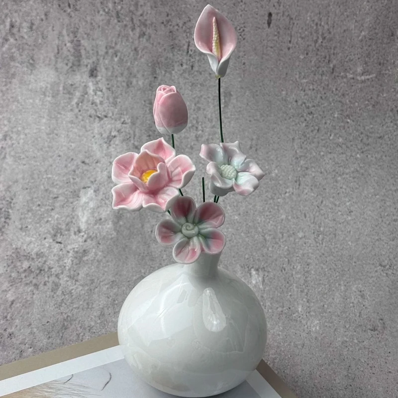 Elegante florale dekorative Vase