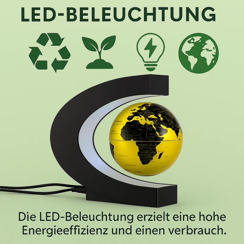 AstroGlobe LED-Weltkugel – Schwebende Globuslampe mit magnetischer Aufhängung