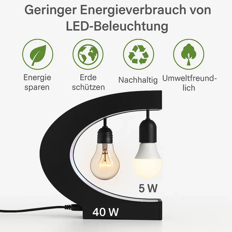 AstroGlobe LED-Weltkugel – Schwebende Globuslampe mit magnetischer Aufhängung