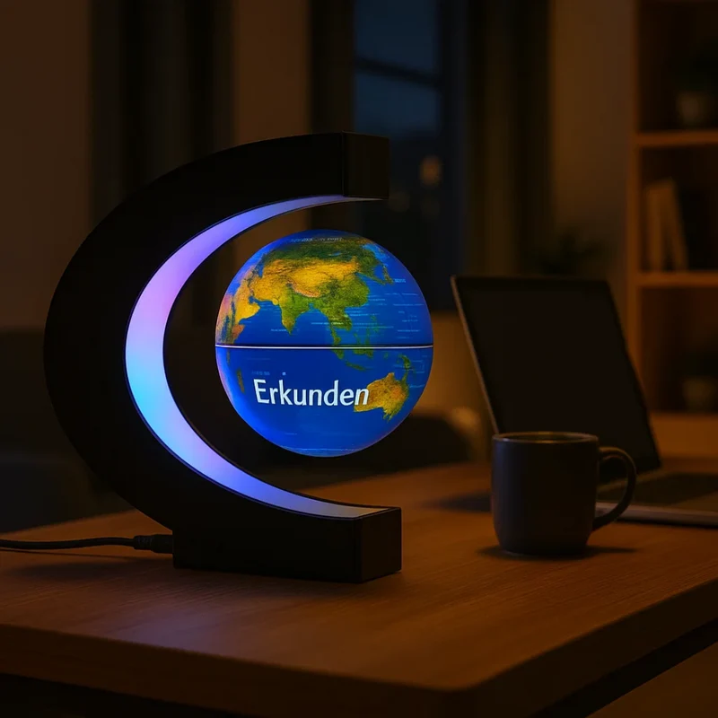 AstroGlobe LED-Weltkugel – Schwebende Globuslampe mit magnetischer Aufhängung