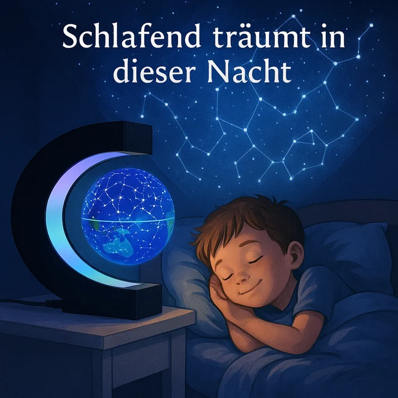 AstroGlobe LED-Weltkugel – Schwebende Globuslampe mit magnetischer Aufhängung