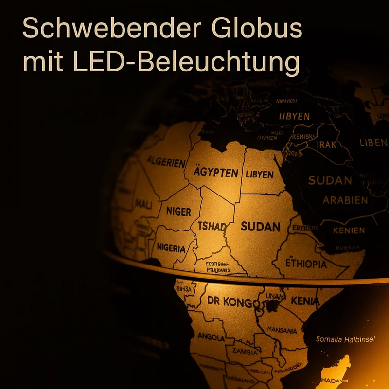 AstroGlobe LED-Weltkugel – Schwebende Globuslampe mit magnetischer Aufhängung