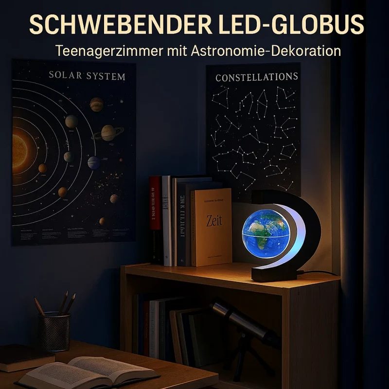 AstroGlobe LED-Weltkugel – Schwebende Globuslampe mit magnetischer Aufhängung