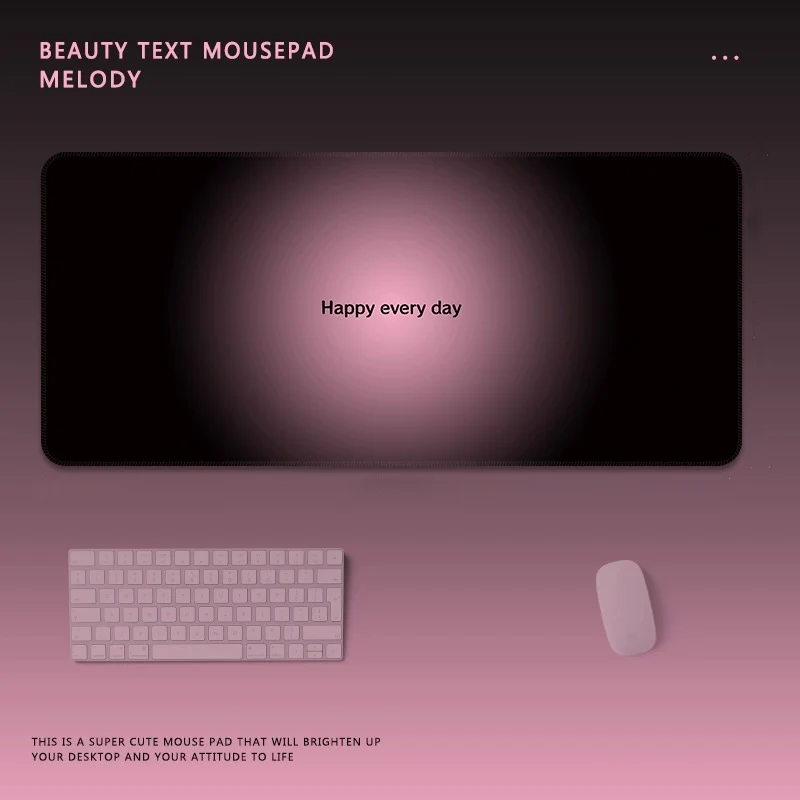 Motivationaler Text Gaming-Mauspad