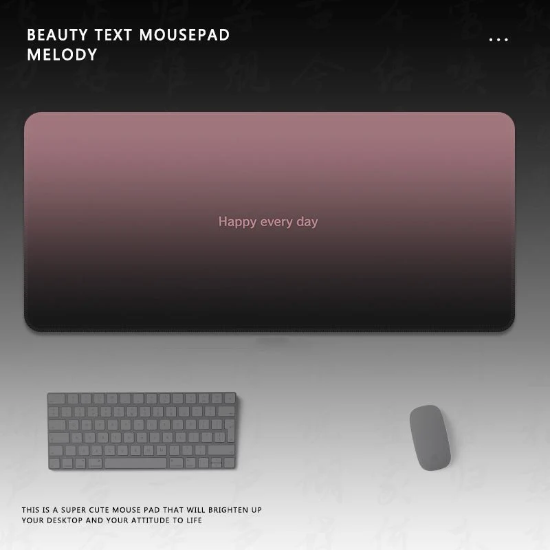 Motivationaler Text Gaming-Mauspad