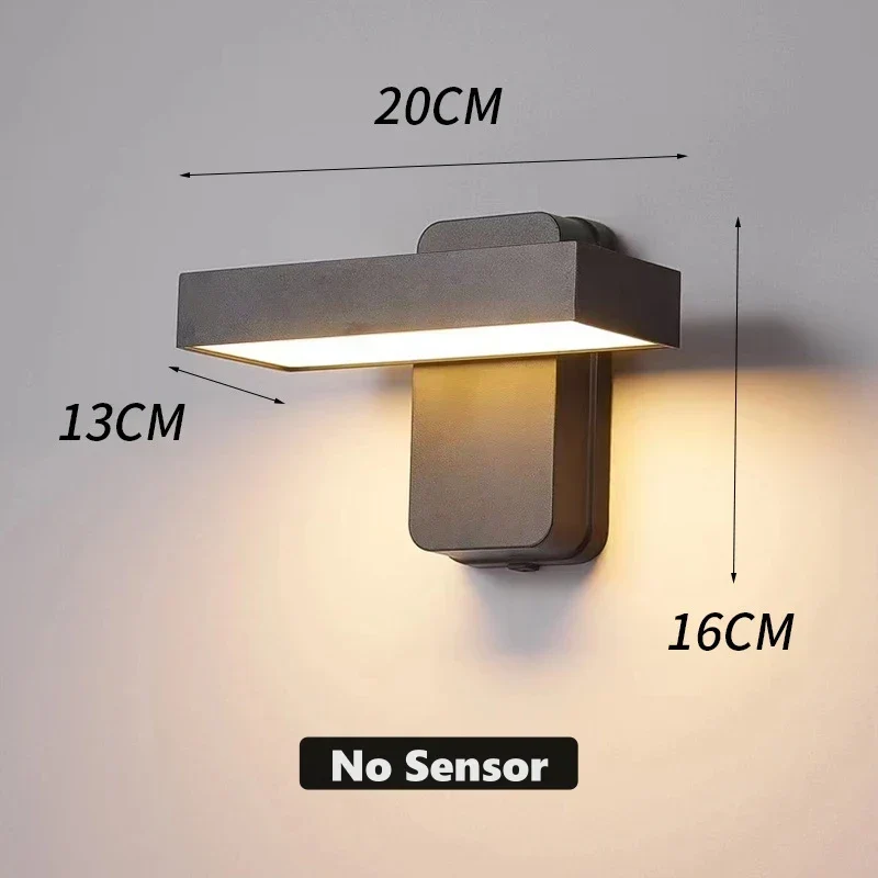 Skanto | Skanto VarioLux LED-Außenwandleuchte | Bewegungssensor & IP65 | Drehbar | 30-50 cm