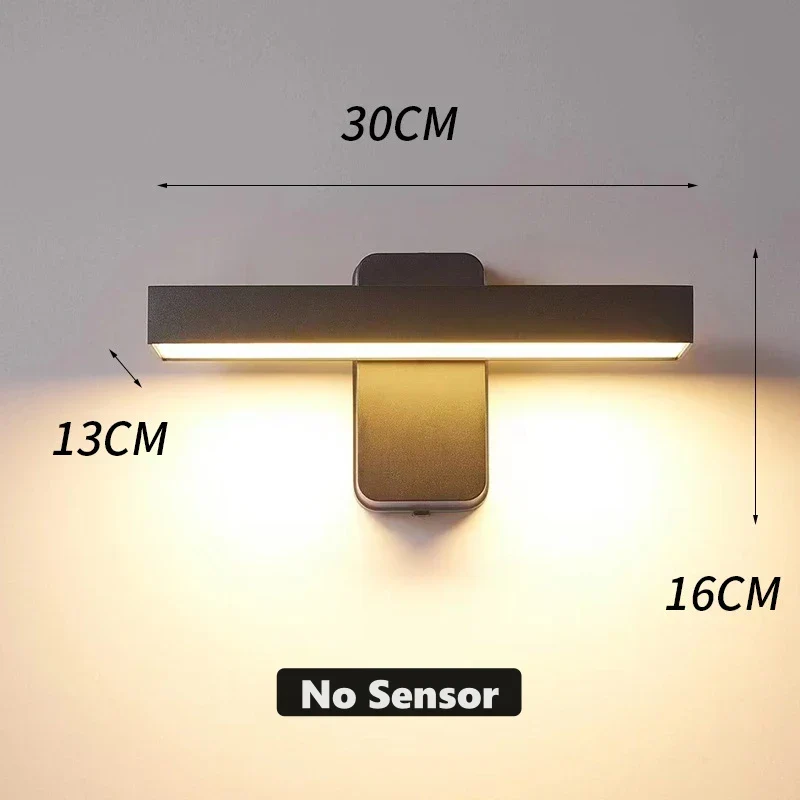 Skanto | Skanto VarioLux LED-Außenwandleuchte | Bewegungssensor & IP65 | Drehbar | 30-50 cm