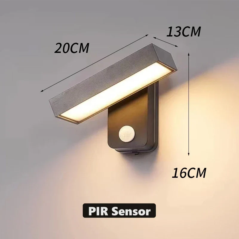 Skanto | Skanto VarioLux LED-Außenwandleuchte | Bewegungssensor & IP65 | Drehbar | 30-50 cm