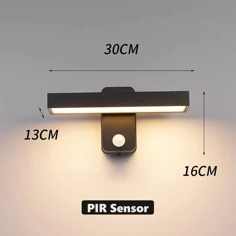 Skanto | Skanto VarioLux LED-Außenwandleuchte | Bewegungssensor & IP65 | Drehbar | 30-50 cm