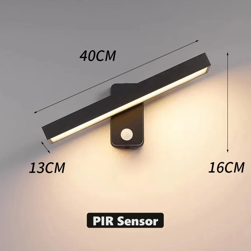 Skanto | Skanto VarioLux LED-Außenwandleuchte | Bewegungssensor & IP65 | Drehbar | 30-50 cm