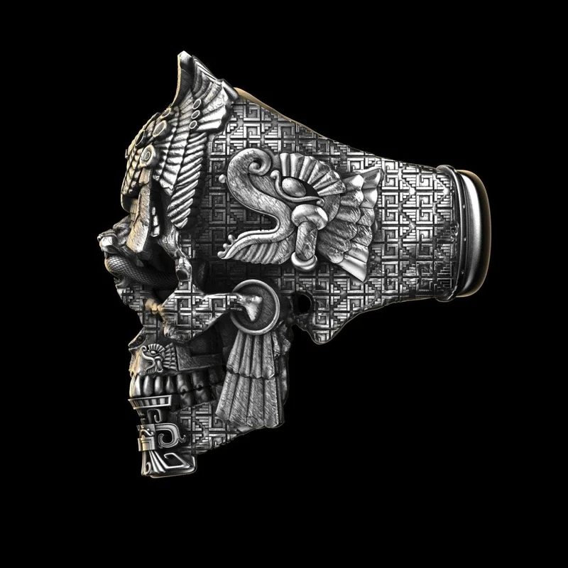 Totenkopf Noir aus Sterlingsilber | Skanto